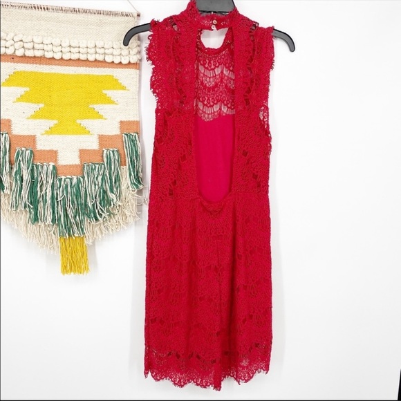 Free People Daydream Lace Slip Dress Size Medium - Picture 4 of 7